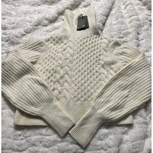 All Saints turtleneck Wool Blend Knit Sweater SMALL